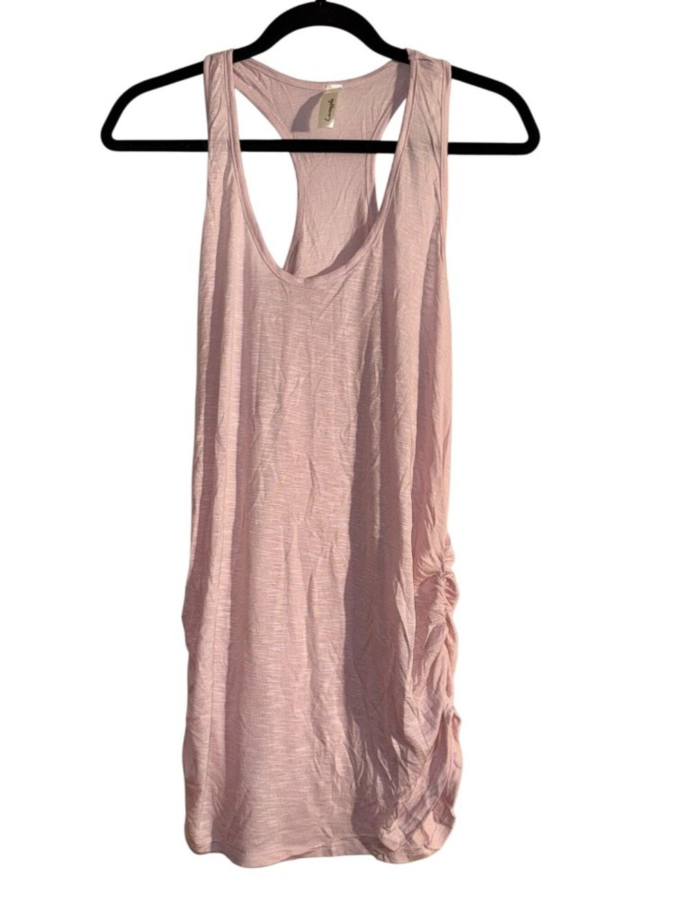 Loveappella Womens Pink Racerback Tank Top Medium